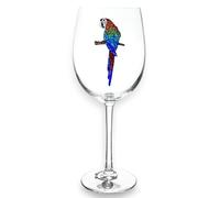 THE QUEENS' JEWELS Copa de vino con tallo de loro, 21 onzas, regalo único para mujeres, cumpleaños, lindo, divertido, no pintado, decorado, brillante, deslumbrante, con diamantes de imitación