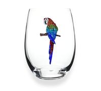 THE QUEENS' JEWELS Copa de vino sin tallo con joyas de loro, 21 onzas, regalo único para mujeres, cumpleaños, lindo, divertido, no pintado, decorado, brillante, deslumbrante, con diamantes de