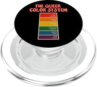The Queer Color Paint Swatch Pride Humor Design PopSockets PopGrip para MagSafe
