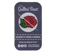 The Quilted Bear Magnetic Needle Minders - Aguja esmaltada para costura, bordado y accesorios de punto de cruz, soporte seguro para alfileres y agujas (rosa)