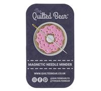 The Quilted Bear Magnetic Needle Minders - Soporte de agujas esmaltado para costura, bordado y accesorios de punto de cruz, soporte seguro para alfileres y agujas (dona)