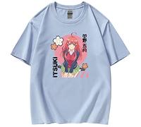 The Quintessential Quintuplets Camiseta Nakano Itsuki de Manga Corta con Cuello Redondo Camisetas Harajuku Anime Camiseta para Mujeres y Hombres