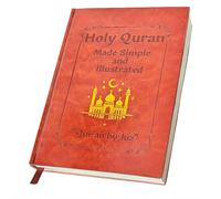 The QuranJourney - Sagrado Corán hecho simple e ilustrado | Guía de estudio de las 114 suras con Tafsir ilustrado, resumen completo | Libro de tapa dura A5 para principiantes, conversos y buscadores