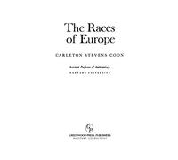 The Races of Europe