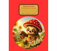 The Radiant Realm: Red Composition Notebook, Featuring Puddles, The Sunshine Sloth