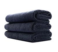 The Rag Company AONELAS - Toalla Deportiva y de Entrenamiento, Gimnasio, Fitness, SPA, ultrasuave, súper Absorbente, Microfibra Secado rápido, 320 g/m², 16 x 27 Pulgadas, Medianoche