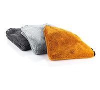 The Rag Company - The Wolfpack - Toallas de Microfibra ultrasuave Borde de Gamuza Buttersoft pulir y Limpiar Finales; 480 g/m², 16 x 16 Pulgadas, Colores Mixtos de