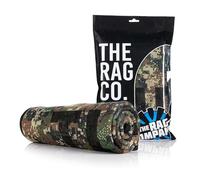 The Rag Company - Toalla de Secado Delgada - Edición Especial de Camuflaje Digital Woodland - Microfibra Coreana Ultra Absorbente, Borde de Gamuza, Toalla de Secado de Coche, 25 x 35 Pulgadas