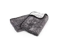 The Rag Company - Toalla de Secado The Gauntlet (Paquete de 2) Mezcla de Microfibra Coreana 70/30, diseñada para una rápida absorción - 900 g/m², 15 x 24 Pulgadas, Gris Hielo + Gris