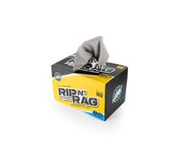 The Rag Company - Toallas de microfibra reutilizables multiusos Rip N' Rag para el hogar, oficina, garaje, caravana y más - Rollo de 80 unidades - Mezcla 70/30 premium - 200 g/m²