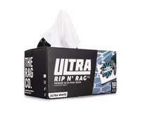 The Rag Company - Toallas de microfibra reutilizables Ultra Rip N' Rag XL Premium con tejido perlado para revestimientos, detallado de vidrios, h