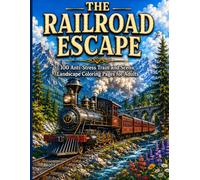 THE RAILROAD ESCAPE: 100 Anti-Stress Train and Scenic Landscape Coloring Pages for Adults