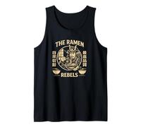The Ramen Rebels Samurai Noodle Eater, Amante de la Comida Japonesa Camiseta sin Mangas
