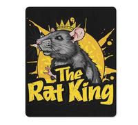 The Rat King - Alfombrilla de mouse con base de goma antideslizante, alfombrilla de mouse para computadora y oficina