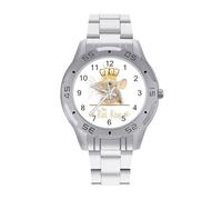 The Rat King - Reloj de pulsera para hombre, de acero inoxidable, fácil de leer, para mujer