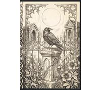 The Raven's Watch - Vintage Sketch Cemetery Journal: A Gothic Lined Notebook | Pencil-Sketch Victorian Graveyard Aesthetic | 6x9 College Ruled | Dark ... Witchy Gift for Women, Goths & Writers