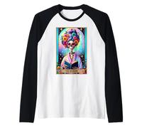 The Reader, amante de los libros, bibliotecario de cartas del tarot, leyendo libros Camiseta Manga Raglan