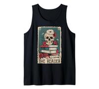 The Reader Bibliotecarios Lectura Profesores Vintage Tarot Camiseta sin Mangas