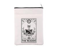 The Reader - Funda de libro inspirada en el lector de cartas del tarot, regalo para amantes de los libros, regalo de lectura, regalo gótico, romántico, bolsa con cremallera (Reader BM)