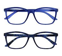 The Reading Glasses Company Gafas De Lectura Azul Brillante Y Carey Lectores Pack 2 Grande Hombres Bisagras Resorte Rr51-33T +2,50 2 Unidades 58 g