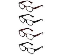 The Reading Glasses Company Gafas De Lectura Negro Marrón Lectores Valor Pack 4 Hombres Mujeres Rrrr77-1122 +2,00 4 Unidades 88 g
