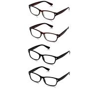The Reading Glasses Company Gafas De Lectura Negro Marrón Lectores Valor Pack 4 Hombres Mujeres Rrrr77-1122 +3,00 4 Unidades 88 g