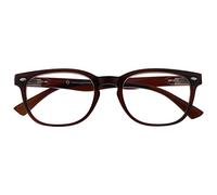 The Reading Glasses Company La Compañía Gafas De Lectura Marrón Lectores Estilo Gregory Peck Hombres Mujeres Bisagras Resorte R14-2 +1,00