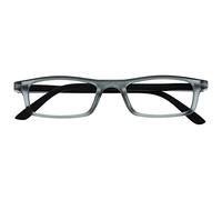 The Reading Glasses Company La Compañía Gafas De Lectura Mate Gris Negro Ligero Lectores Estilo Diseñador Hombres Mujeres Bisagras Resorte R17-7 +1,50