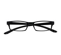 The Reading Glasses Company La Compañía Gafas De Lectura Negro Cuello Lectores Hombres Mujeres Bisagras Resorte R20-1 +3,00