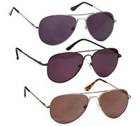 The Reading Glasses Company La Compañía Gafas De Lectura Plata Oro Pistola De Metal Gris Lectores De Sol Valor Pack 3 Hombres Mujeres SSS8-897 +2,00