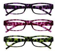 The Reading Glasses Company La Compañía Gafas De Lectura Púrpura Rosa Verde Ligero Cómodo Lectores Valor Pack 3 Hombres Mujeres RRR32-546 +2,50