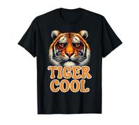 The Real Cool Tiger Birthday Tee para niño, gafas de sol a rayas Camiseta
