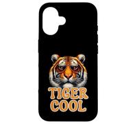 The Real Cool Tiger Birthday Tee para niño, gafas de sol a rayas Carcasa para iPhone 16