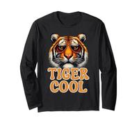 The Real Cool Tiger Birthday Tee para niño, gafas de sol a rayas Manga Larga