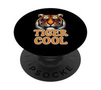 The Real Cool Tiger Birthday Tee para niño, gafas de sol a rayas PopSockets PopGrip Adhesivo