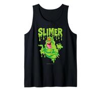 The Real Ghostbusters Ecto Green Slimer Retro 80's Cartoon Camiseta sin Mangas