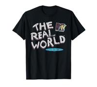 The Real World 1992 Distressed MTV Logo Vintage TV Camiseta