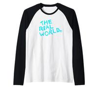 The Real World Light Blue Show Logo Vintage Reality TV Camiseta Manga Raglan