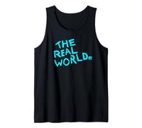 The Real World Light Blue Show Logo Vintage Reality TV Camiseta sin Mangas