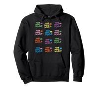 The Real World Repeating Colorful Logos Retro Reality TV Sudadera con Capucha