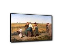 "The Reapers" Cuadros naturaleza Famoso Impresión en lienzo Listo para colgar Imágenes de la sala de estar Decoración de pared 70x105cm Negro Enmarcado