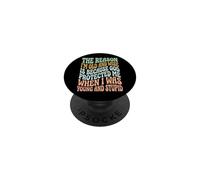 The Reason I'm Old and Wise Is Because God Protected Me PopSockets PopGrip Adhesivo