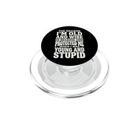 The Reason I'm Old and Wise Is Because God Protected Me PopSockets PopGrip para MagSafe