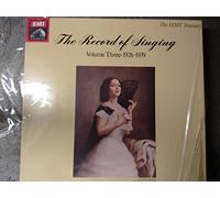 THE RECORD OF SINGING VOL.3 : From 1926 to 1939 ----EMI-Vinyl LP-EMI EX 290169-AAVV-Esecutori vari