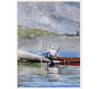 The Red Canoe: A Lined Journal Inspired by Winslow Homer’s American Waters