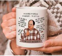The Red Circle - Taza de café con cita de George Costanza Seinfeld It's Not A Lie, 325 ml