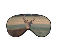 The Red Deer - Antifaz para dormir con correa ajustable, cómoda y suave, ayuda para dormir, antifaz que bloquea la luz