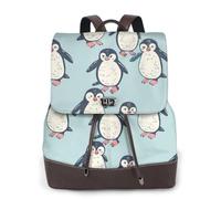 The Red Footed Penguin - Mochila de viaje para mujer, mochila casual, mochila de cuero estampada para mujer para el trabajo