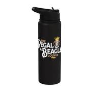 The Regal Beagle Pub Three's Company Retro Dog Crown Stainless Steel Insulated Water Bottle