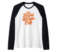 The Regal Beagle Pub Three's Company Retro Script Camiseta Manga Raglan